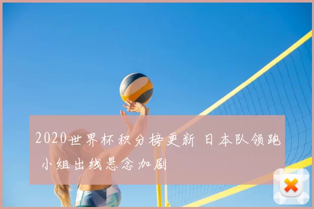 2020世界杯积分榜更新 日本队领跑 小组出线悬念加剧